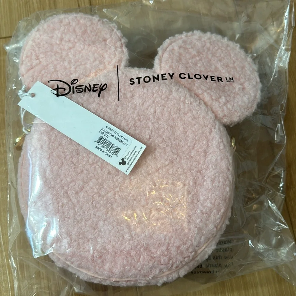 NWT Stoney Clover Lane Mickey Mouse Pink Crossbody Bag Sherpa Disney - Picture 10 of 10